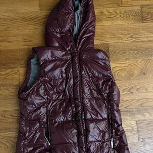 Marc New York Maroon Puffer Vest